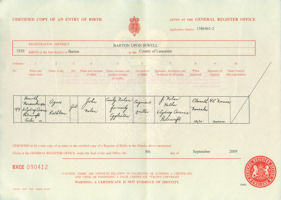 Eggleston Birth Certificates