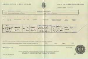 Eggleston Death Certificates