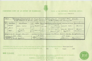 Eggleston Marriage Certificates
